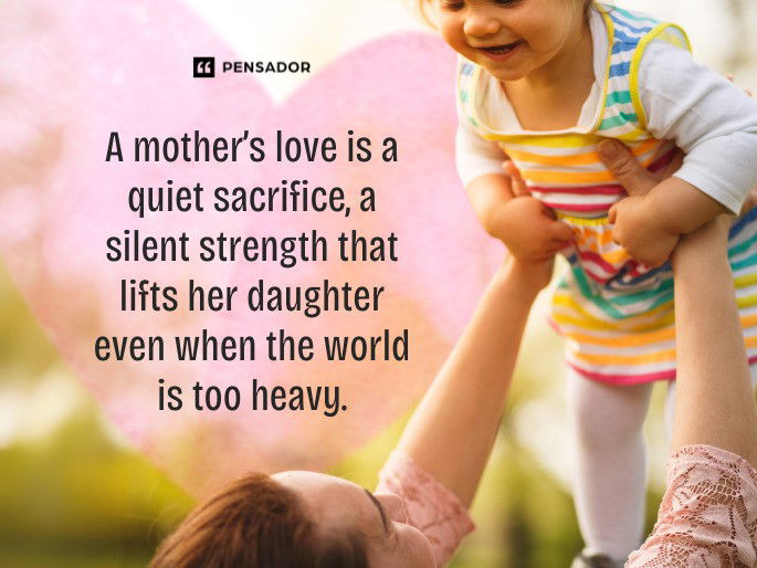 A mother’s love is a quiet sacrifice, a silent strength that lifts her daughter even when the world is too heavy.