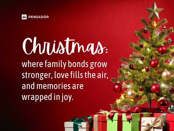 Christmas: where family bonds grow stronger, love fills the air, and memories are wrapped in joy. 🎄❤️