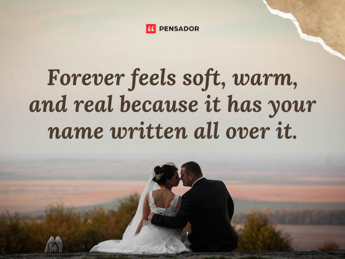 Forever feels soft, warm, and real because it has your name written all over it.