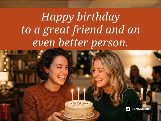 Happy birthday to a great friend and an even better person.