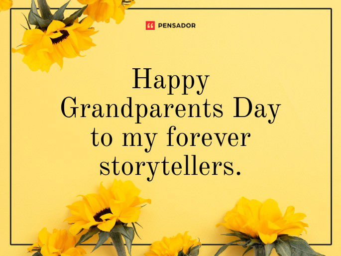 Happy Grandparents Day to my forever storytellers.