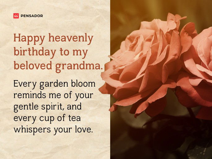 Happy heavenly birthday to my beloved grandma. Every garden bloom reminds me of your gentle spirit, and every cup of tea whispers your love.