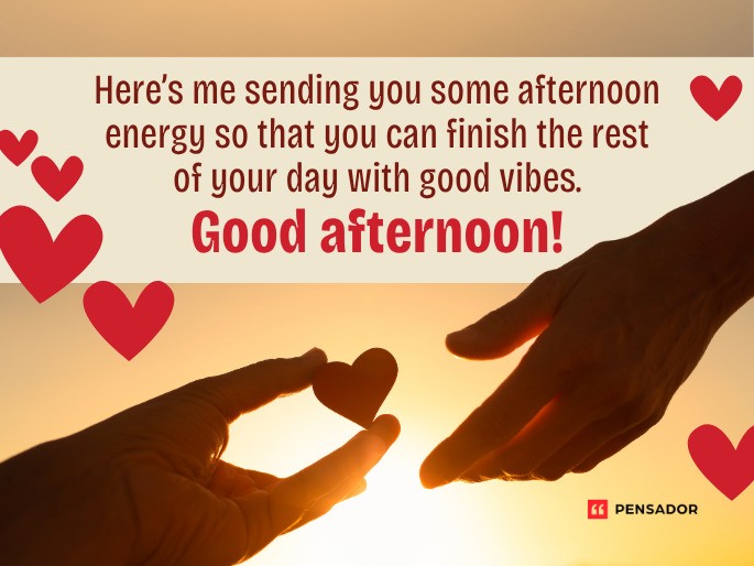 Here’s me sending you some afternoon energy so that you can finish the rest of your day with good vibes. Good afternoon!