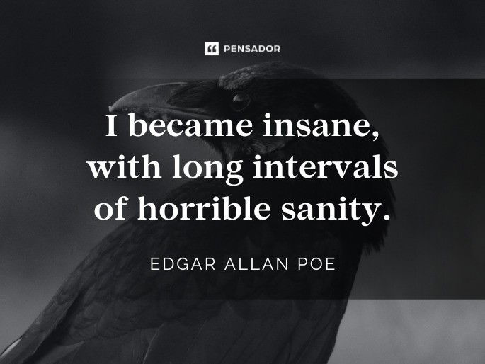 I became insane, with long intervals of horrible sanity