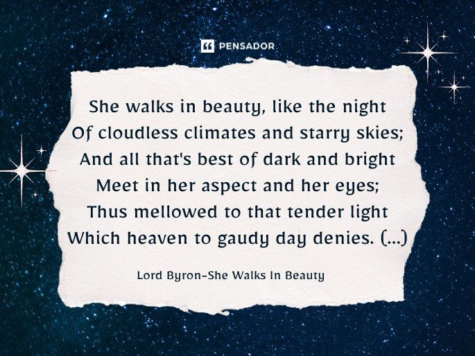 Lord Byron-She Walks In Beauty