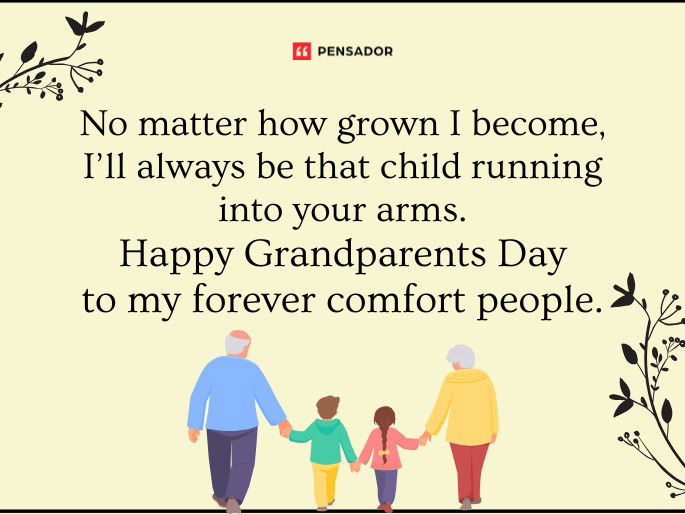 No matter how grown I become, I’ll always be that child running into your arms. Happy Grandparents Day to my forever comfort people.