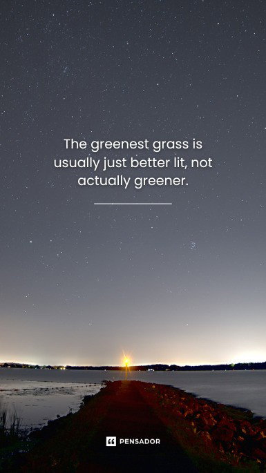 The greenest grass is usually just better lit, not actually greener.