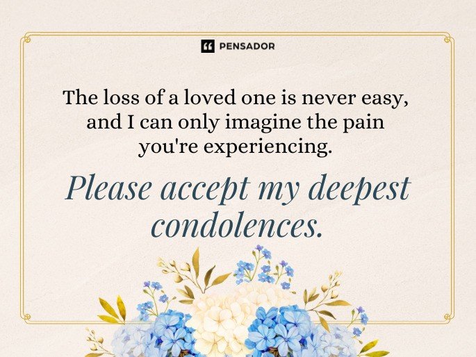 The loss of a loved one is never easy, and I can only imagine the pain you‘re experiencing. Please accept my deepest condolences