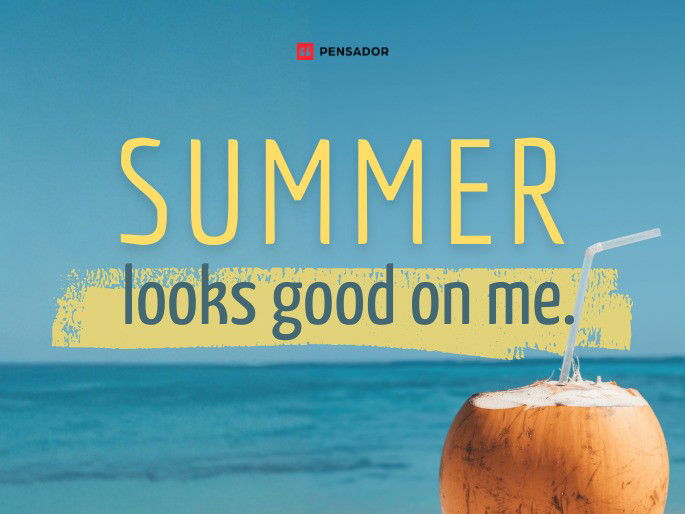 Summer looks good on me.