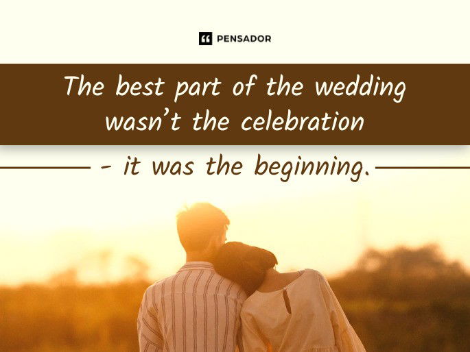 The best part of the wedding wasn’t the celebration - it was the beginning.