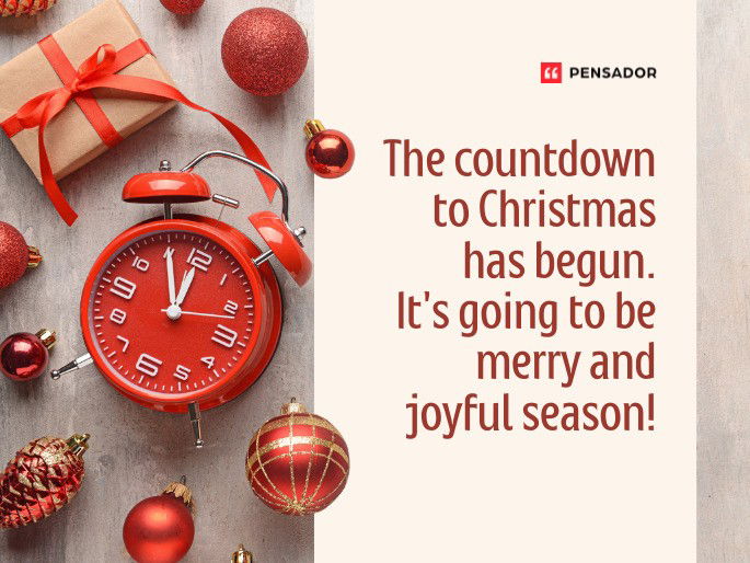 The countdown to Christmas has begun. It‘s going to be merry and joyful season!