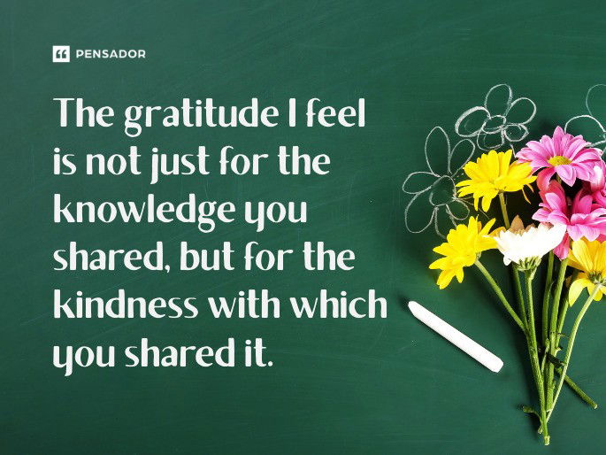 The gratitude I feel is not just for the knowledge you shared, but for the kindness with which you shared it.