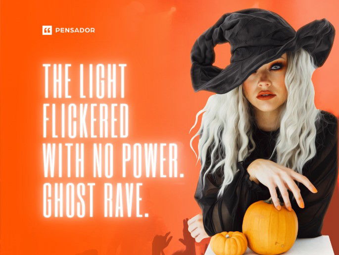 The light flickered with no power. Ghost rave.