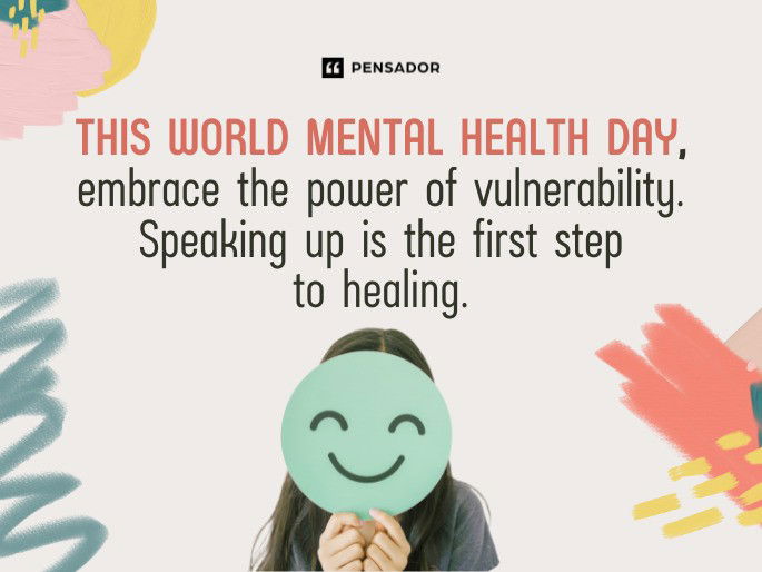 This World Mental Health Day, embrace the power of vulnerability. Speaking up is the first step to healing.