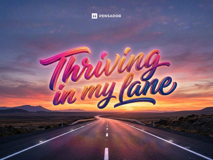 Thriving in my lane.