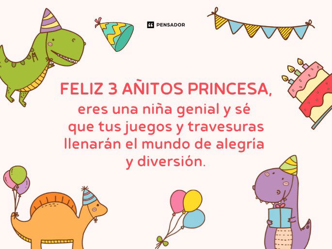 3 añitos princesa