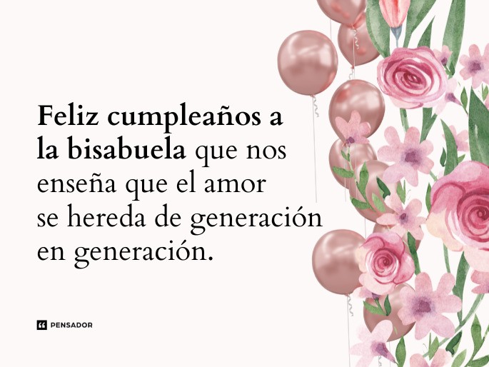 a la bisabuela