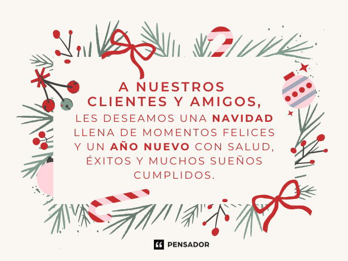 a nuestros clientes y