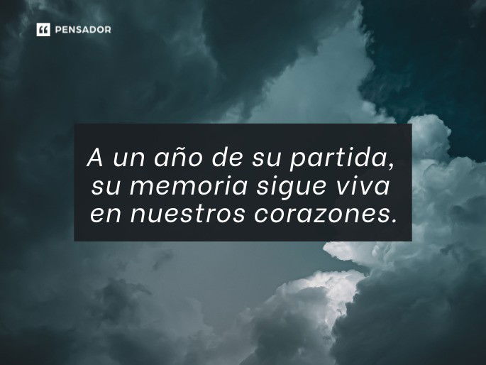 a un año de