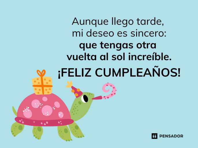 aunque llego tarde