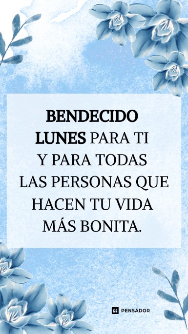 bendecido lunes
