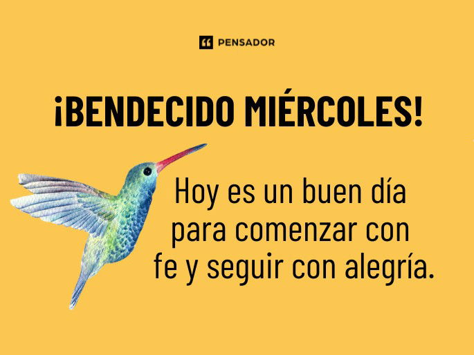 bendecido miercoles