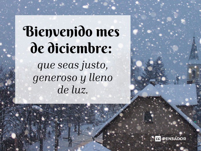 bienvenido mes de dicimebre