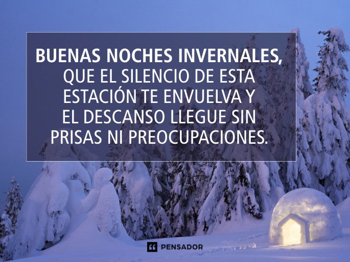 buenas noches invernales