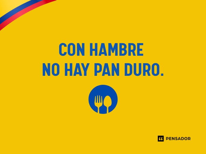 con hambre no