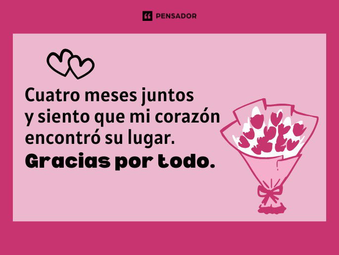 cuatro meses juntos
