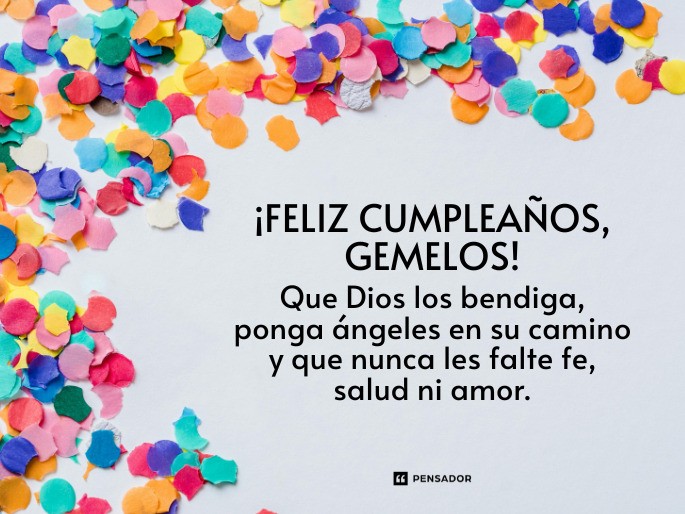 cumpleaños gemelos
