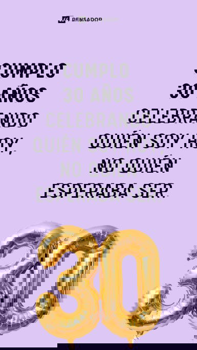 cumplo 30 años