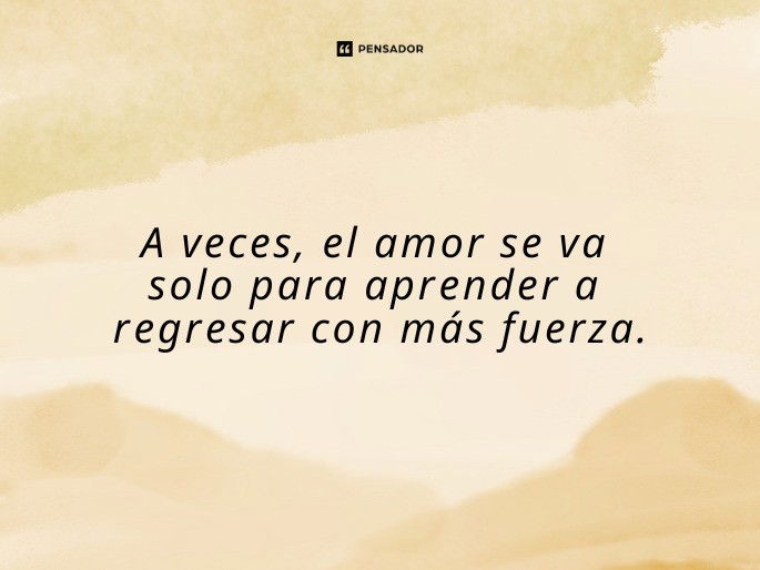 el amor se va