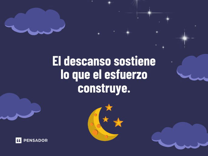 el descanso sostiene