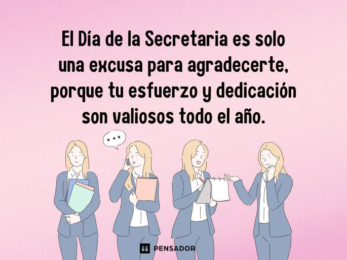 el dia de la secretaria es solo