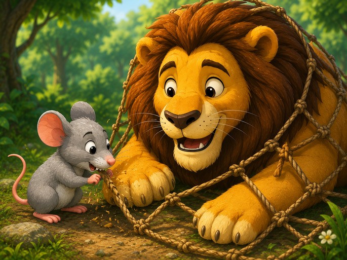 el león y