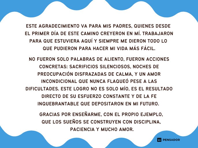 este agradecimiento