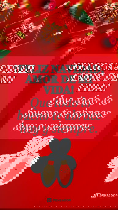 feliz navidad amor de mi vida