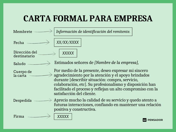 formal para empresa