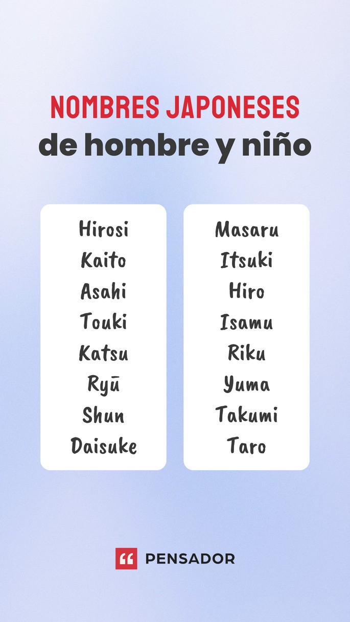 japoneses hombre