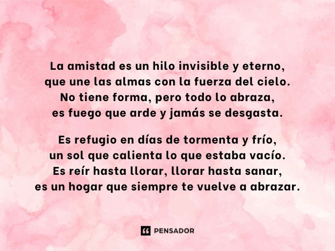 la amistad es un hilo invisible