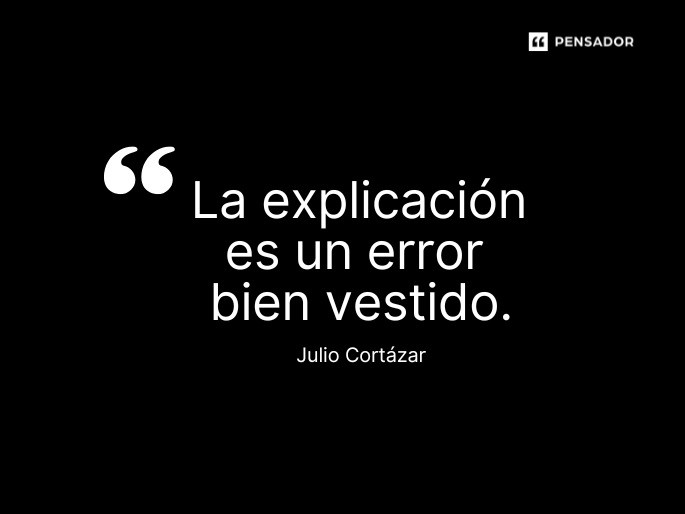 la explicación es un error