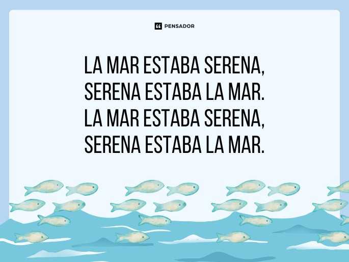 la mar estaba