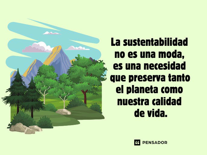 la sustentabilidad no es