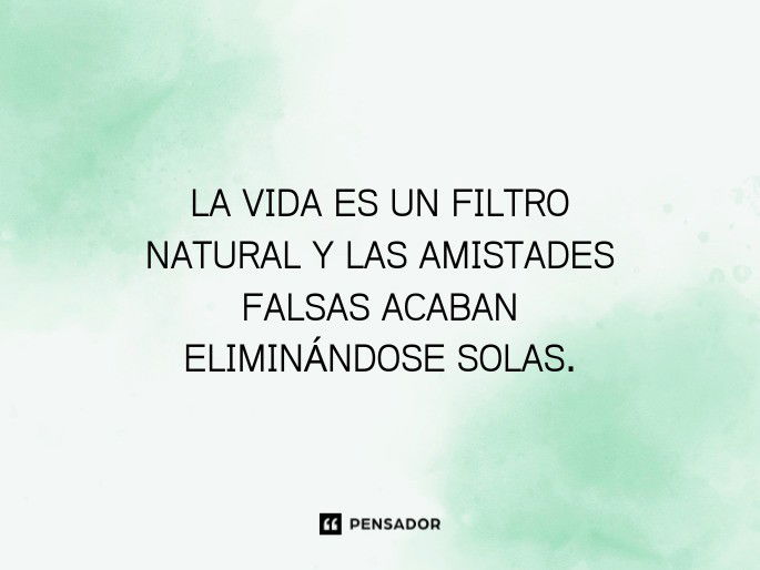 la vida es un filtro
