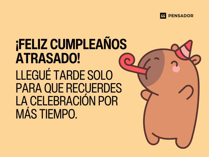 llegue tarde solo para