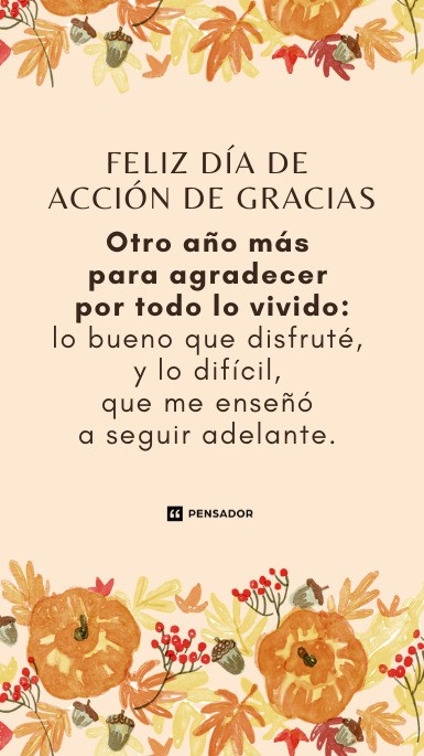 mas para agradecer