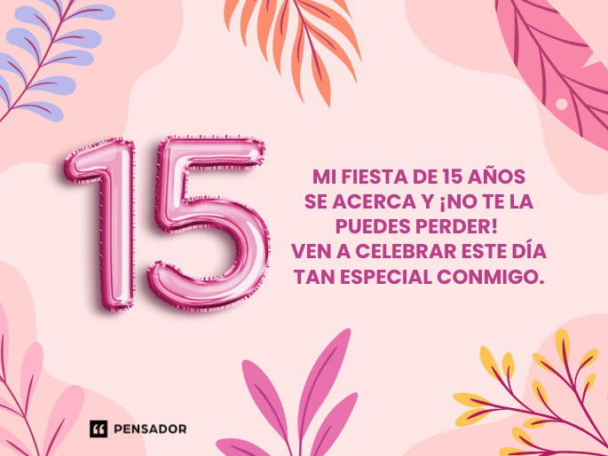 mi fiesta de 15 años se acerca