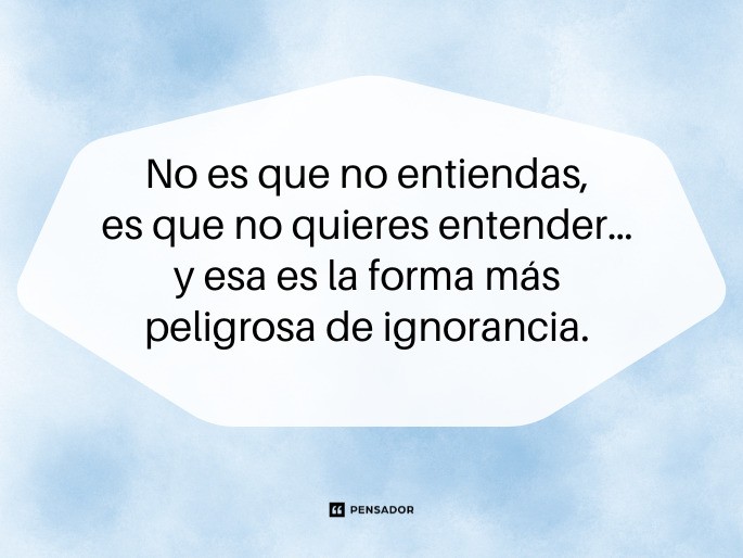 no es que no