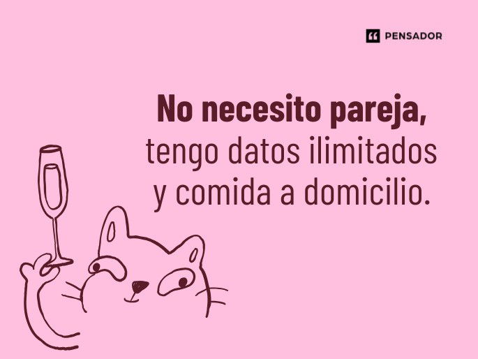 no necesito pareja
